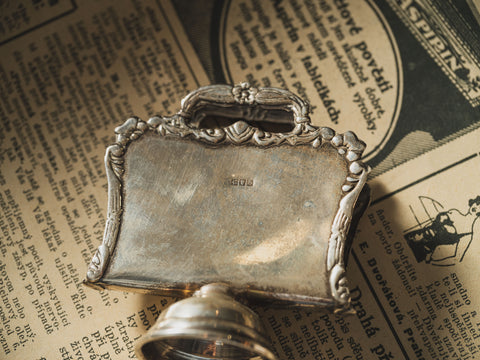 925銀製餐巾架 Antiqur Classic Model Napkin Holder Silver